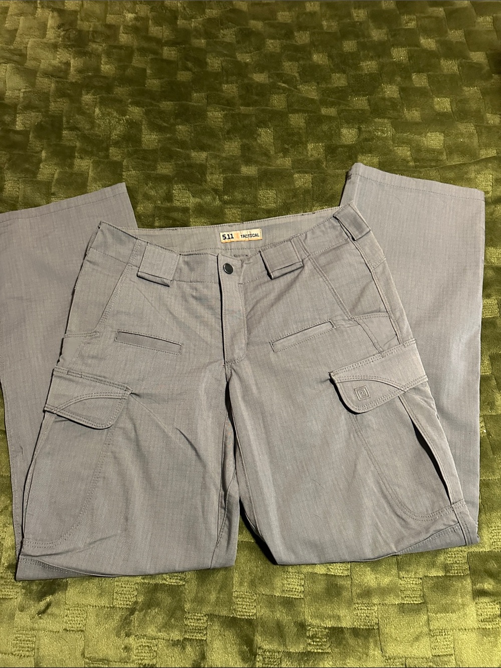5.11 Tactical Women’s Gray Cargo Pants - Picture 2 of 5
